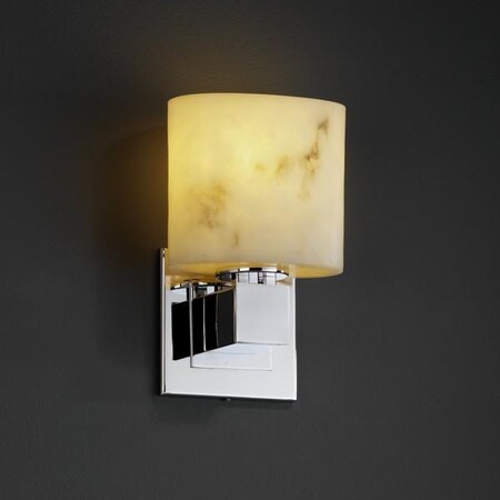Justice Design Group Aero ADA 1-Light Wall Sconce (No Arms) FAL-8707-30-MBLK